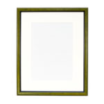 水彩画用グリーンフレーム1メーターの90センチの長方形です￼ 水彩額 グリーン 金ストライプ 300 | 額縁の通販 アートフレーム