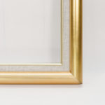 麻ライナー付き！ オーダー仮縁 ゴールド 幅50mm W56 | 額縁の